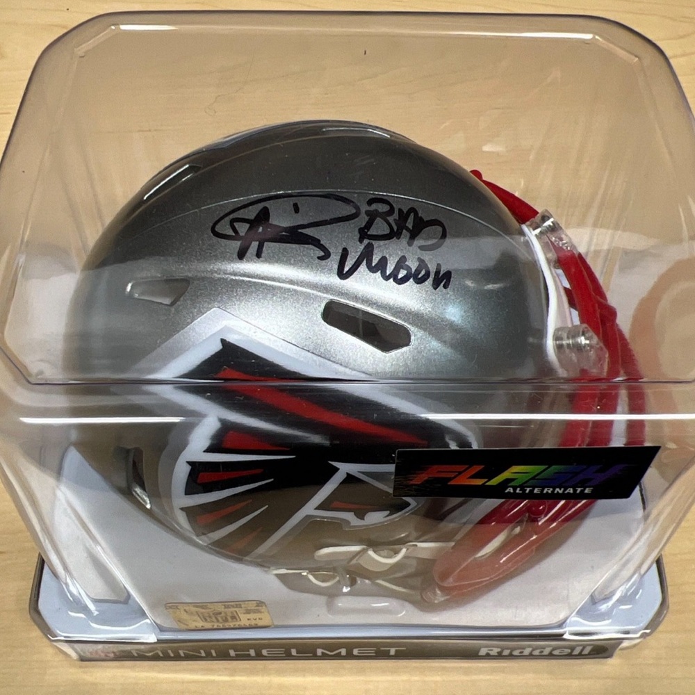 Andre “Bad Moon” Rison Autographed Flash Mini Helmet